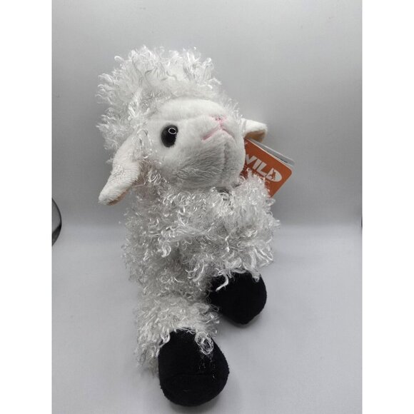 Wild Republic Hugger White Lamb Wrap Bracelet Stuffed Animal - Picture 1 of 8